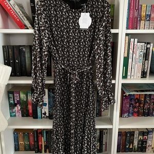 Floral print midi dress